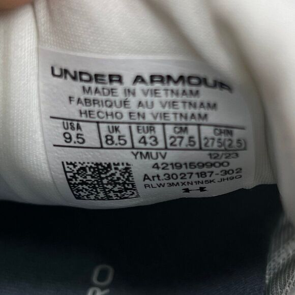 Under Armour Infinite Pro Breeze Running Shoes Men's 9.5 Grey White Run Training - Picture 13 of 13